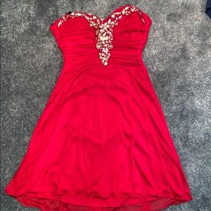 Red formal dress PROM